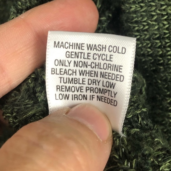 Studio works women’s green knit cardigan medium - Picture 8 of 9